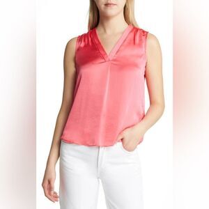 NWT Vince Camuto Sleveless Top Women Size Medium in Coral